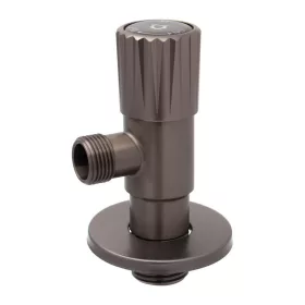   Kerámia betétes INOX sarokszelep 1/2x3/8" MATT SZÜRKE