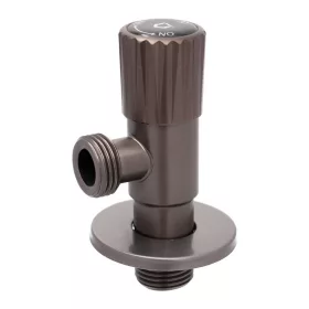 Kerámia betétes INOX sarokszelep 1/2" MATT SZÜRKE