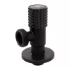 Kerámia betétes INOX sarokszelep 1/2x3/4" MATT FEKETE
