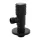 Kerámia betétes INOX sarokszelep 1/2x3/8" MATT FEKETE