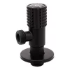 Kerámia betétes INOX sarokszelep 1/2" MATT FEKETE