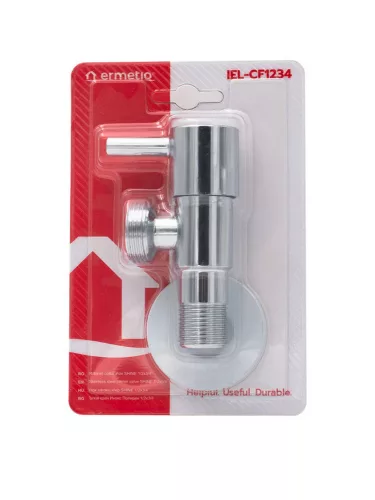 Kerámia betétes INOX sarokszelep 1/2x3/4" SHINE