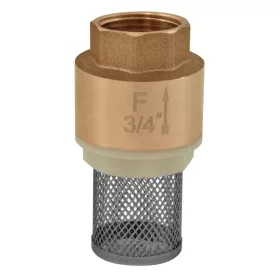Műanyag tányéros lábszelep szűrővel 6/4", B