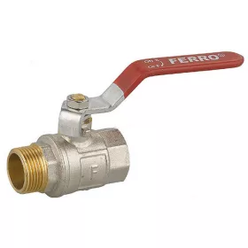   Ferro Normál golyóscsap lapátkarral 25 bar, 1", KB fix