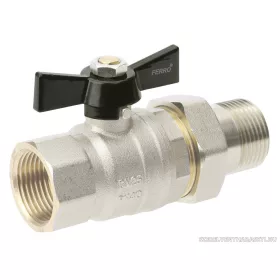   Ferro Herkules golyóscsap pillangókarral 40 bar 1/2" toldatos KB