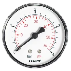   Nyomásmérő hátsó csatlakozású 4 bar, Ø63 mm, 1/4"