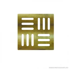 Design rács 102×102 mm bronz-antic