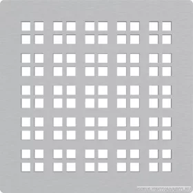   Rozsdamentes rács a rozsdamentes padlóösszefolyókhoz 102×102 mm 
