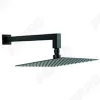Fekete zuhanyszett Slimline típusú fejzuhannyal