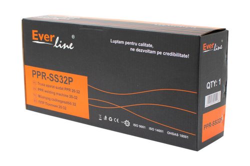 Műanyag csőhegesztő Ø20-Ø32  0,6 KW,  max. hő. 300 °C fém doboz