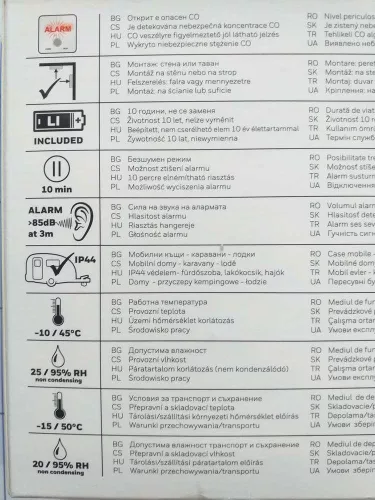 Honeywell Home R200 CO Szénmonoxid érzékelő - R200C-2