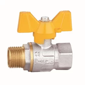   Gáz golyóscsap 1"KB FIX pillangókaros eco RG-DMF11B (ERMETIQ)