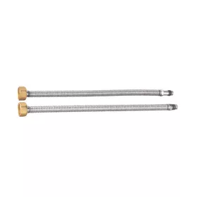   Bordás inox csap bekötőcső hajlítható flexibilis 1/2"-M10 100cm 90C 10 bar 2db/csom