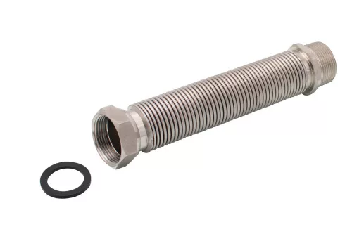 Nyújtható rozsdamentes acél (INOX) víz flexi cső 5/4"KB x 220-420mm