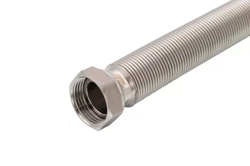 Nyújtható rozsdamentes acél (INOX) víz flexi cső 1"KB x 220-420mm