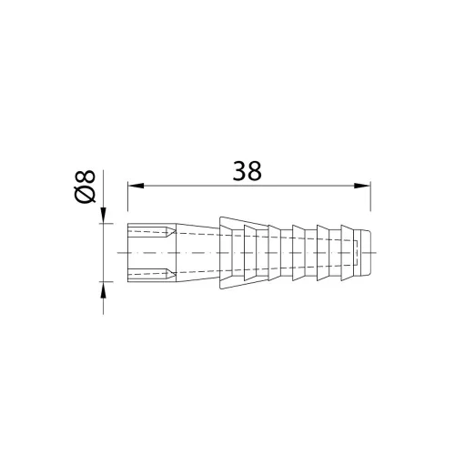 Kerek tipli Ø8mm