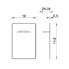 Falba építhető klímaszifonhoz rozsdamentes előlap