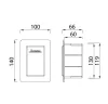 Built-in condensation trap box, plastic