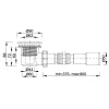 Zuhanytálca szifon Ø60mm krómozott + jollyflex, kivehető bűzzárral, tisztítható 