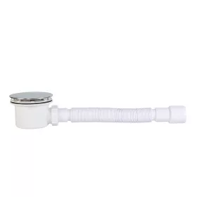   Zuhanytálca szifon Ø90 mm krómozott + jollyflex, kivehető bűzzárral, tisztítható