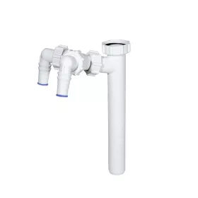   Kötőcső Ø32 mm-es, dupla mosógép csatlakozóval (Ø32 x 265 mm)