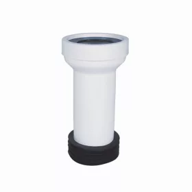 WC bekötő, egyenes, hosszú, Ø90 mm-es