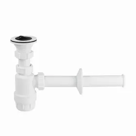   Mosdószifon 5/4"-os, oldható műanyag tányéros leeresztőszeleppel, Ø32 mm-es elfolyással