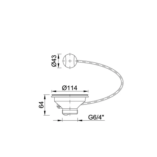 Ø114 mm-es bowdenes leeresztőszelep