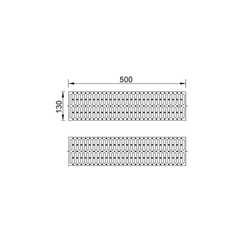 Kültéri folyókához rács, műanyag 1m