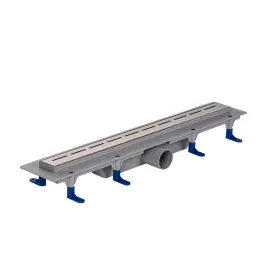   Styron zuhanyfolyóka 600 mm-es LINE rozsdamentes keskeny fedráccsal
