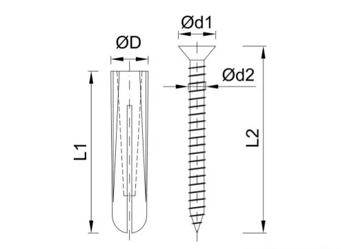 Ø10 mm-es  tipli+facsavar