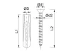 Ø12 mm-es  tipli+facsavar