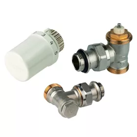   Honeywell 1/2" Termosztatikus sarok radiátorszelep készlet KK