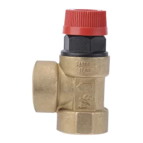   Biztonsági szelep fűtésrendszerhez 3/4" x 3/4", 2,5 bar 