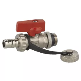   Ferro Kazántöltő-ürítő golyóscsap tömlővéggel és kupakkal, 3/4", K