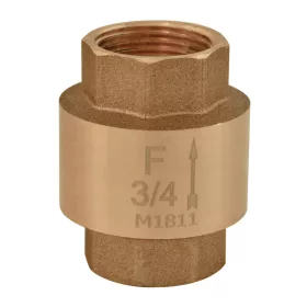 Visszacsapó szelep műanyag tányérral 1/2", BB 