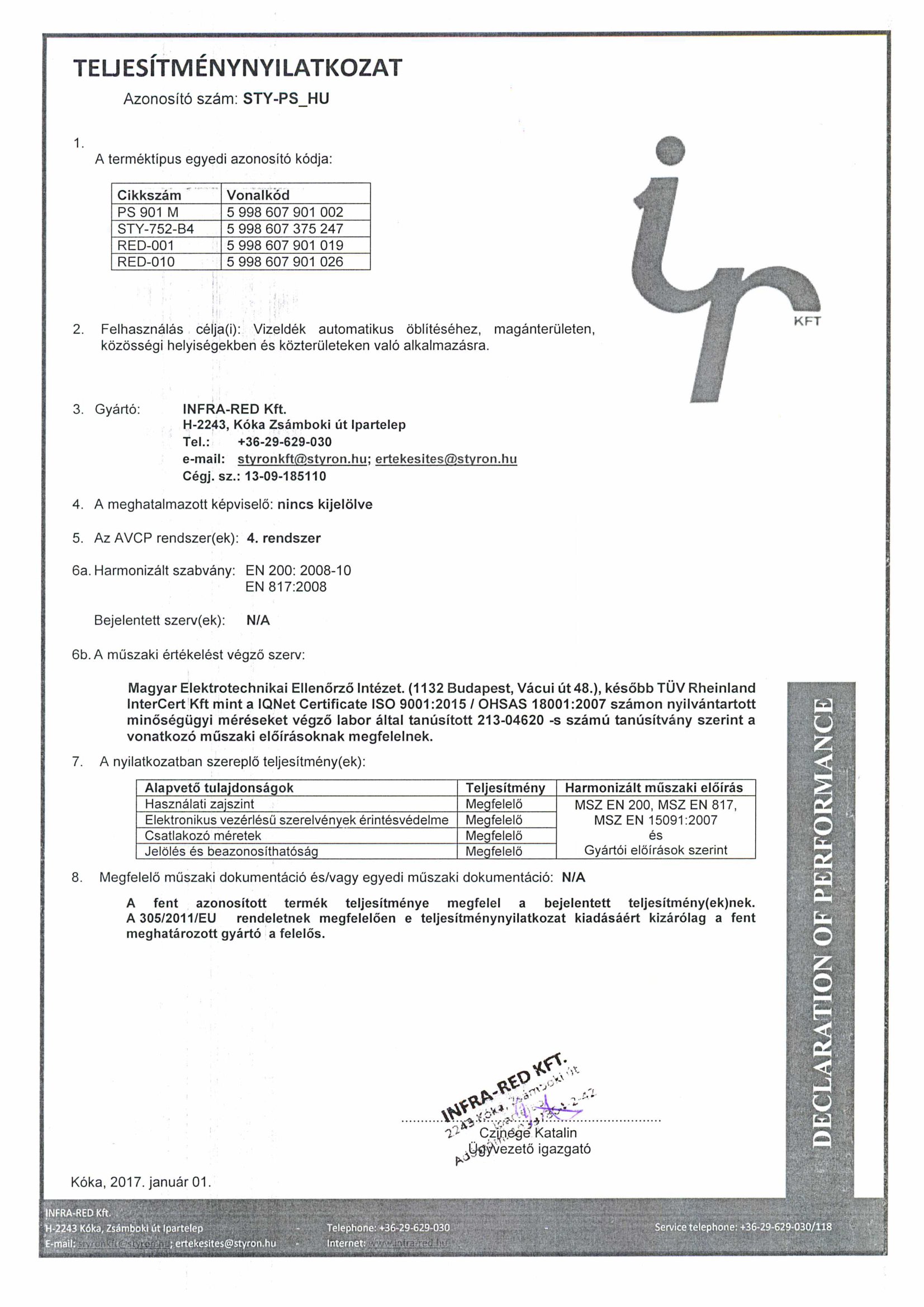 Infravezérlésű piszoár öblítő